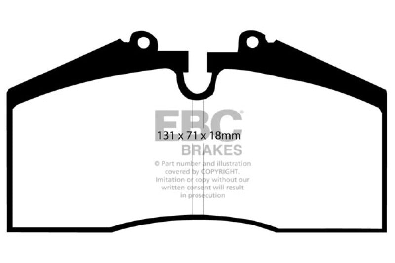 EBC 96-98 Porsche 911 (993) 3.6 Carrera 4S Orangestuff Rear Brake Pads