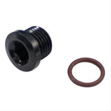 Fragola -8AN (3/4-16) Socket Hex Port Plug - Black