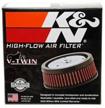 Load image into Gallery viewer, K&amp;N Replacement Unique Air Filter 6.625in L x 4.75in W x 1.625in H with 1 Flange for Harley-Davidson