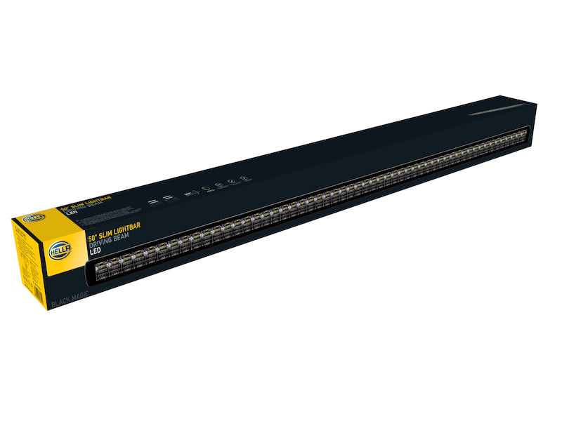 Hella Universal Black Magic 50in Thin Light Bar - Driving Beam