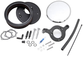 K&N Street Round Metal Intake System - Harley-Davidson - Red Filter 6-8 Size 2.4in In Dia 2.5in H