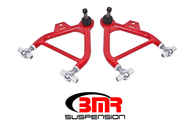 BMR 79-93 Fox Mustang Lower A-Arms (Coilover Only) w/ Adj. Rod End and Tall Ball Joint - Red - GTR Auto