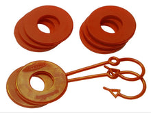 Load image into Gallery viewer, Daystar Orange Locking D Ring Isolator Pair w/Washer Kit
