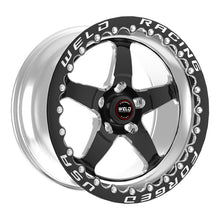 Load image into Gallery viewer, Weld S71 17x10.5 / 5x4.5 BP / 6.2in. BS Black Wheel (High Pad) - Polished Single Beadlock MT