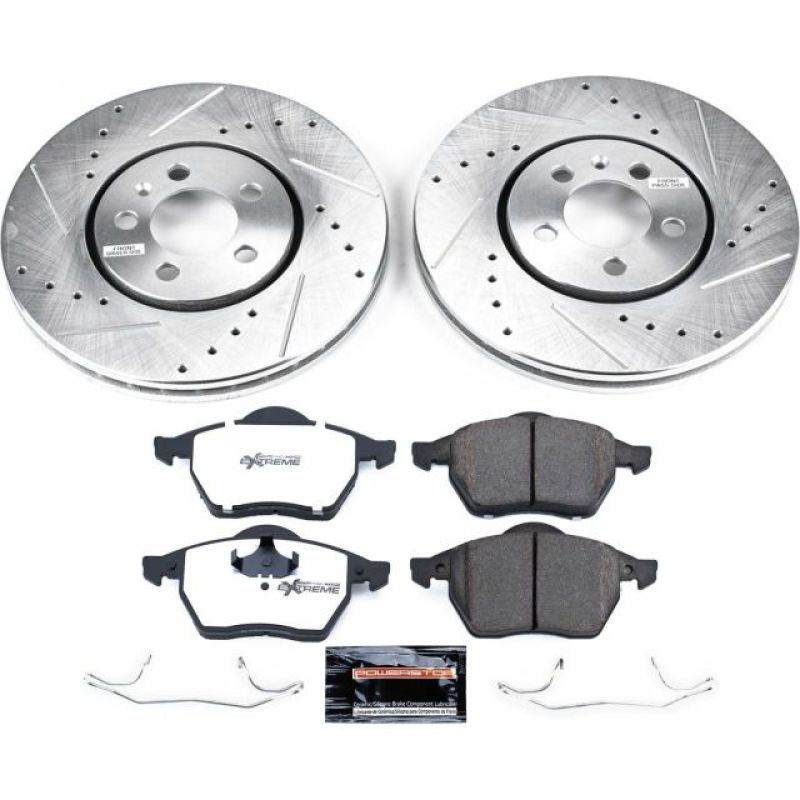 Power Stop 96-99 Volkswagen Golf Front Z26 Street Warrior Brake Kit
