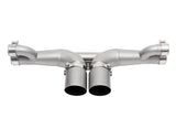 SOUL 06-11 Porsche 997 / 997.2 GT3 Center Muffler Bypass Exhaust - 3.5in Strght Cut Sig Satin Tips