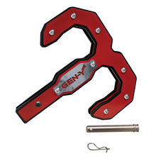 Load image into Gallery viewer, Gen-Y Hulk 2.0 16K Tow Hook 2in Shank w/GH-099 Pin/GH-011 Clip - Black/Red