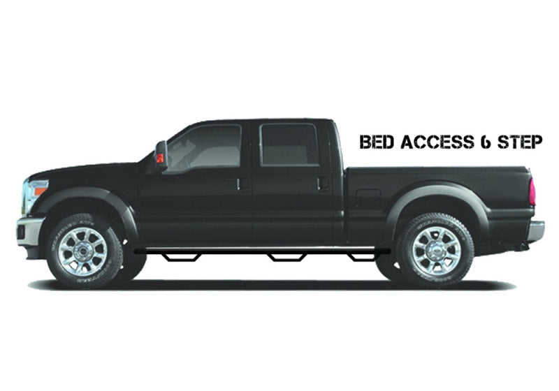 N-Fab Nerf Step 04-08 Ford F-150/Lobo SuperCrew 5.5ft Bed - Tex. Black - Bed Access - 3in