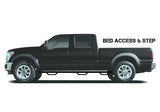 N-Fab Nerf Step 73-87 Chevy 1500/2500/3500 Crew Cab 8ft Bed - Gloss Black - Bed Access - 3in