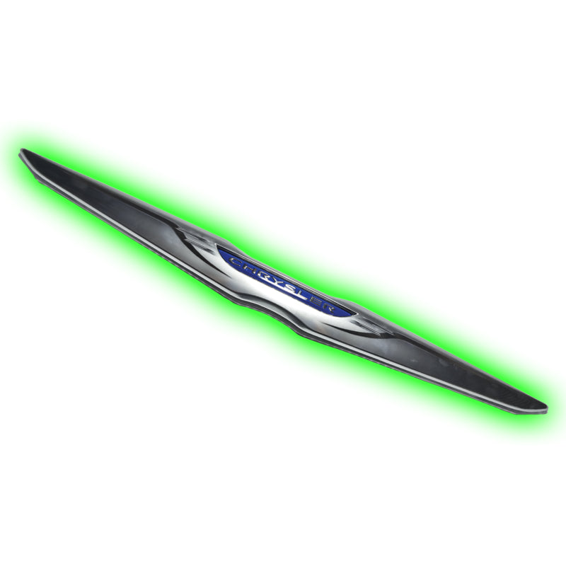 Oracle Chrysler Illuminated LED Sleek Wing - Dual Intensity - Green SEE WARRANTY