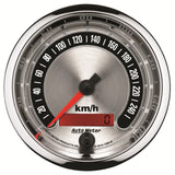 Autometer American Muscle 85.7mm Electric Programmable Metric 260kph Speedometer