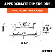 Load image into Gallery viewer, Curt E16 5th Wheel Hitch w/Nissan Titan XD Puck System Legs