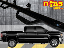 Load image into Gallery viewer, N-Fab Nerf Step 15-17 Chevy-GMC 2500/3500 Crew Cab 6.5ft Bed - Gloss Black - W2W - 3in