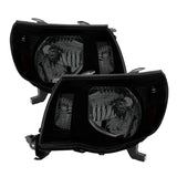 xTune Toyota Tacoma 05-11 Amber Crystal Headlights Black Smoked HD-JH-TT05-AM-BSM