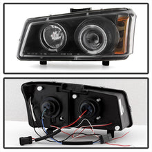 Load image into Gallery viewer, Spyder Chevy Silverado 1500 03-06 Projector LED Halo LED Amber Reflector Blk PRO-YD-CS03-AM-BK
