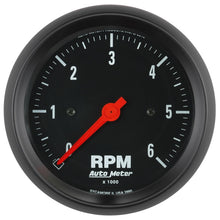 Load image into Gallery viewer, Autometer Z-Series 3-3/8in. 0-6K RPM In-Dash Tachometer Gauge