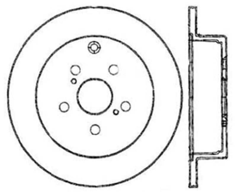 Stoptech 01-05 Toyota Celica GT-S/05-09 Scion tC Rear CRYO-STOP Rotor