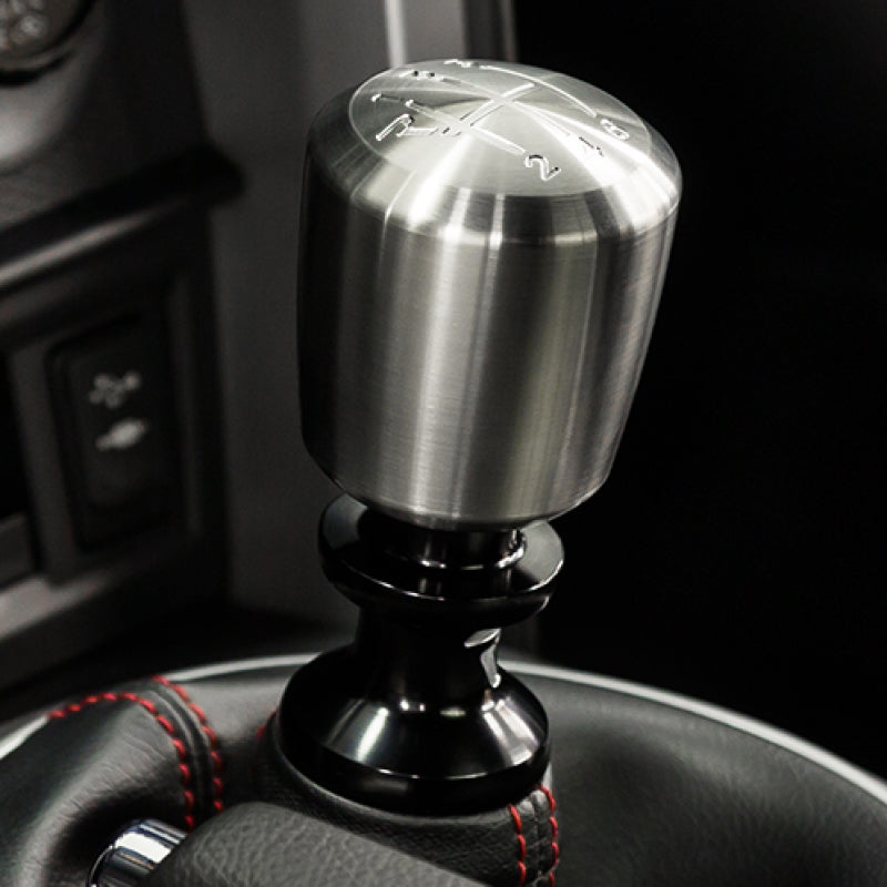 Raceseng Ashiko Shift Knob (Gate 1 Engraving) BMW Adapter - Brushed