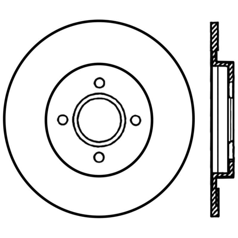 Stoptech 02-04 Ford Focus SVT Rear CRYO-STOP Rotor