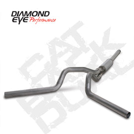 Diamond Eye KIT 4in Catback DUAL SS: 94-97 FORD 7.3L F250/F350 PWRSTROKE