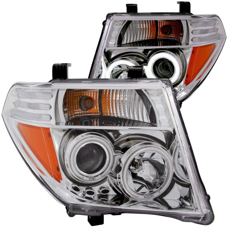 ANZO 2005-2008 Nissan Frontier Projector Headlights w/ Halo Chrome