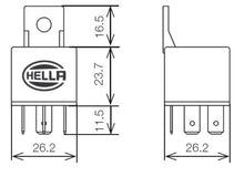 Load image into Gallery viewer, Hella Relay Mini Iso 5 Pole 12V Spdt Bkt