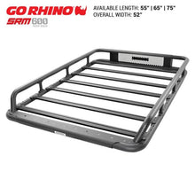 Load image into Gallery viewer, Go Rhino SRM 600 Basket Style Roof Rack 55in. - Tex. Blk