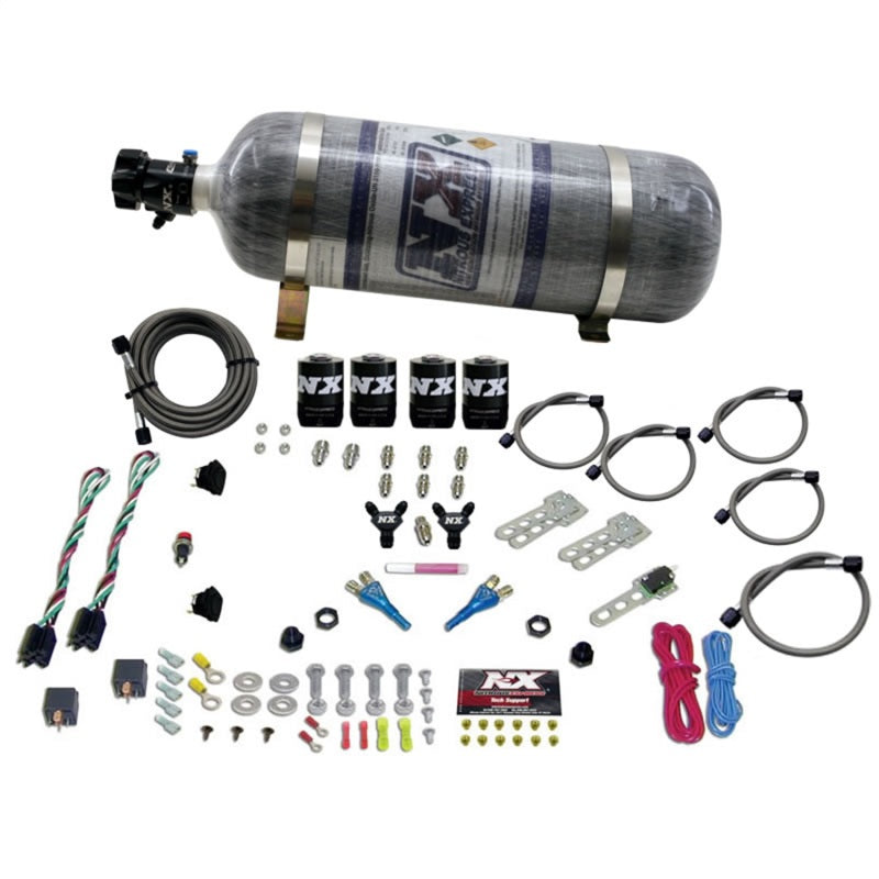 Nitrous Express Sport Compact EFI Dual Stage Nitrous Kit (35-75HP x 2) w/Composite Bottle