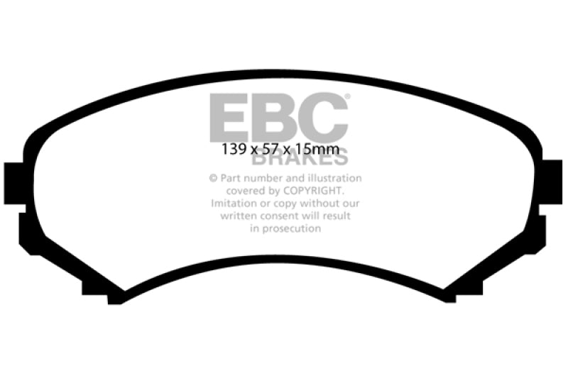 EBC 92-93 Mazda MPV 2.6 2WD Ultimax2 Front Brake Pads