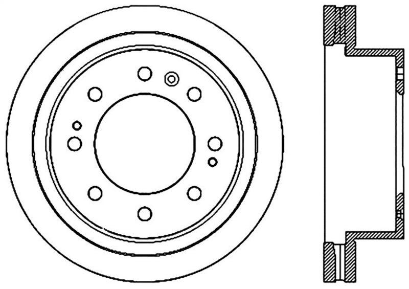 Stoptech 2016-2017 Chevy Silverado 25200 HD Front Performance Cyro Brake Rotor