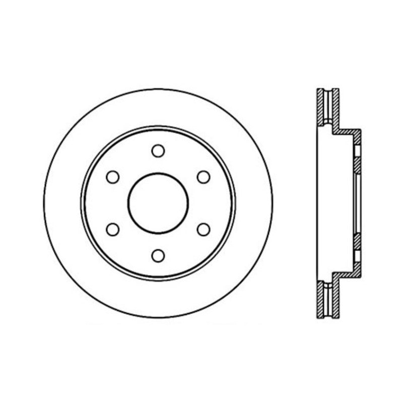 Stoptech 99-07 Chevy Silverado / 99-07 GMC Sierra Premium Front Cryo Brake Rotor