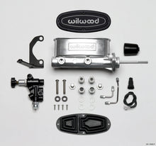 Load image into Gallery viewer, Wilwood HV Tandem M/C Kit w L/H Bracket &amp; Prop Valve - 15/16in Bore Ball Burnished-W/Pushrod