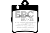 EBC 03 Mercedes-Benz C230 (W203) 2.3 Sport Ultimax2 Rear Brake Pads