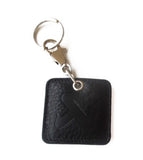 Akrapovic Square Leather Keychain - black