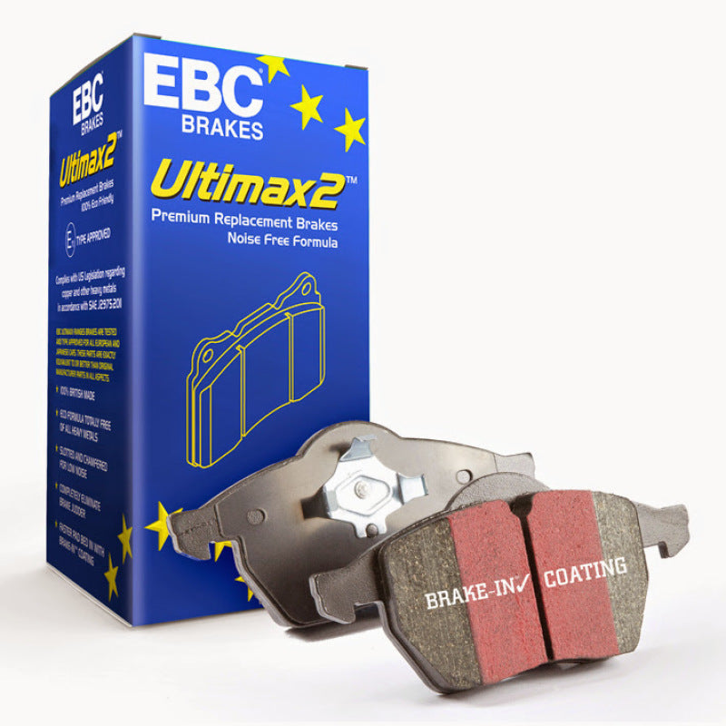 EBC 01-07 Chrysler Town & Country 3.3 Rear Rotors Ultimax2 Rear Brake Pads