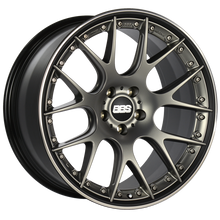 Load image into Gallery viewer, BBS CH-RII 21x10.5 5x120 ET35 Satin Platinum Center Black Lip SS Rim Prot Wheel -82mm PFS/Clip Req