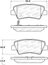 Load image into Gallery viewer, StopTech 12-17 Hyundai Accent / 13-16 Kia Optima Street Performance Rear Brake Pads