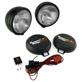 Rugged Ridge 5-In Round HID Off-road Black Steel Housing Fog Light Kit