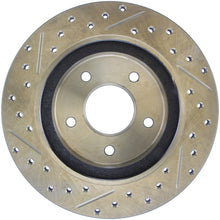 Load image into Gallery viewer, StopTech Sport Drilled &amp; Slotted Rotor- Rear Left
