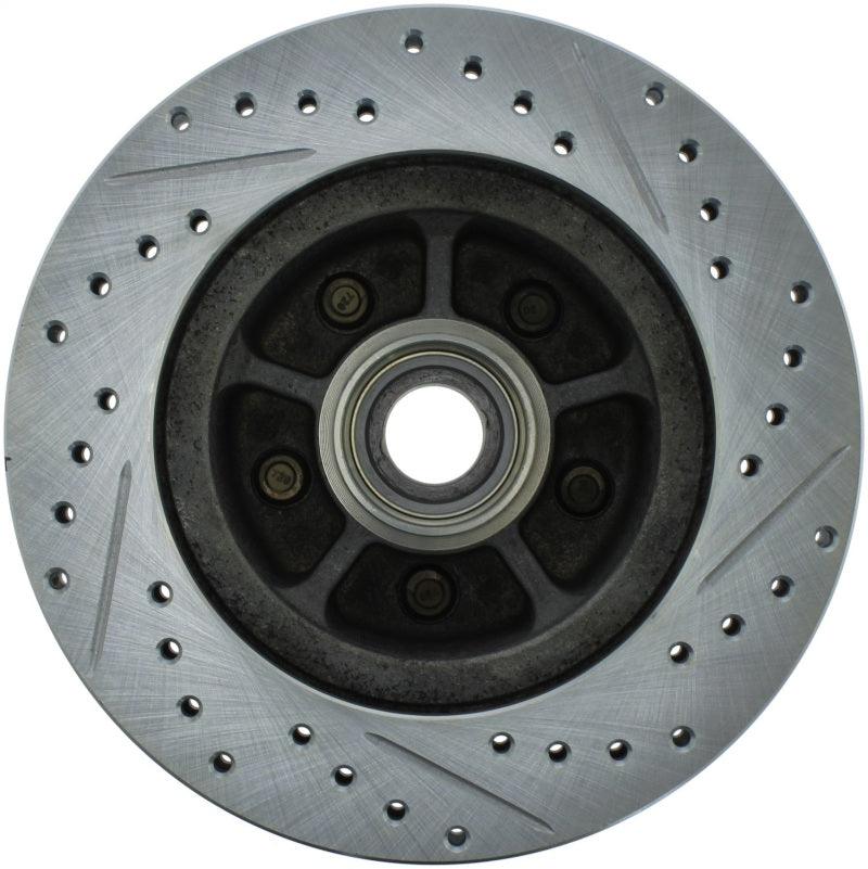 StopTech 68-73 Ford Mustang Select Sport Slotted & Drilled Front Right Rotor