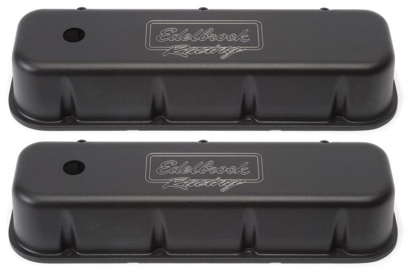 Edelbrock Valve Cover Victor Series Chevrolet 1965 and Later 396-502 V8 Tall Black