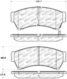 StopTech Performance 06-10 Ford Fusion / 07-10 Lincoln MKZ / 06-09 Mazda 6 Front Brake Pads