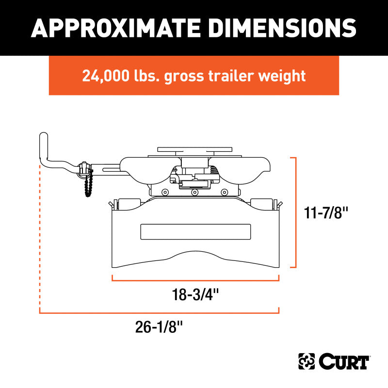 Curt Q24 5th Wheel Hitch Head