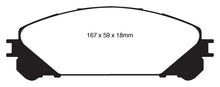Load image into Gallery viewer, EBC 10+ Lexus RX350 3.5 (Japan) Greenstuff Front Brake Pads