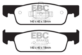 EBC 2016-2017 Smart Fortwo 0.9L Turbo Yellowstuff Front Brake Pads