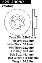 Load image into Gallery viewer, Centric Premium 03-18 Porsche Cayenne Front Left CRYO-STOP Rotor