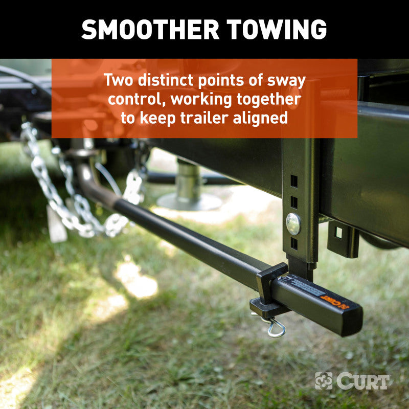 Curt TruTrack 2P Weight Distribution Hitch w/ 2x Sway Control (8000-10000lbs - No Shank )