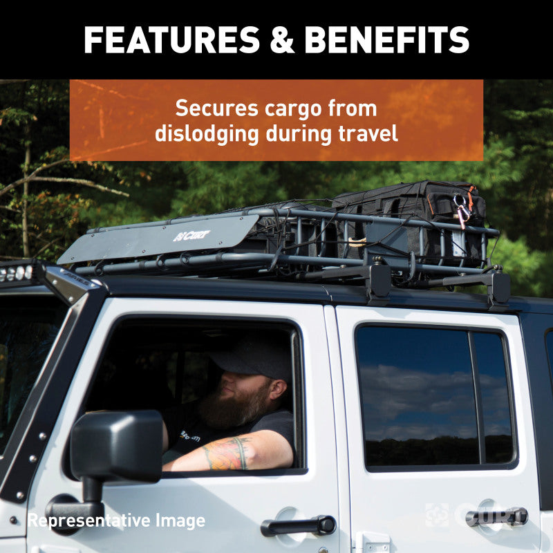 Curt 65in x 38in Extended Roof Rack Cargo Net