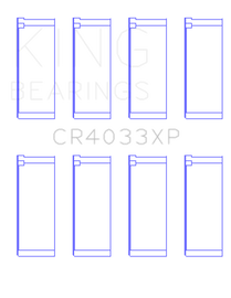 King Engine Bearings Honda F20C/F22C/97-01 H22A4 Rod Bearing Set - Size +0.25mm