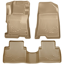 Load image into Gallery viewer, Husky Liners 08-12 Honda Accord (4DR) WeatherBeater Combo Tan Floor Liners (One Piece for 2nd Row) - GTR Auto
